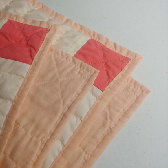 Homemade Baby Quilt Woodland Fairies Sparkle Green Floral Pink Patchwork Magical - Picture 10 of 11